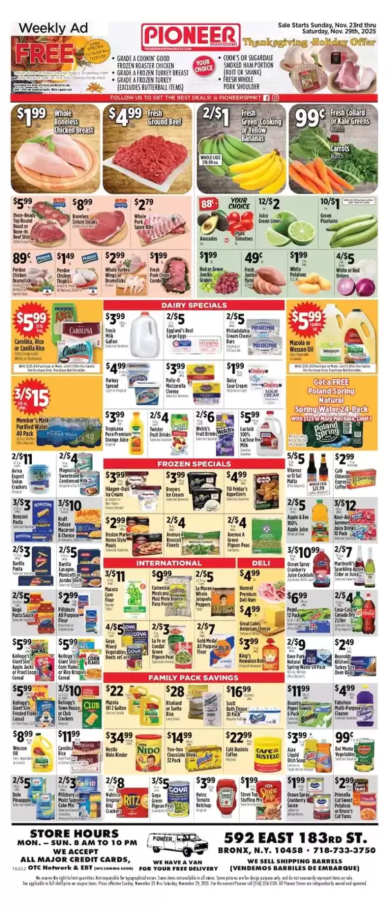 Pioneer Supermarkets catalogue in Elkton MD | Wide range of offers | 2025-11-23T00:00:00.000Z - 2025-11-29T00:00:00.000Z