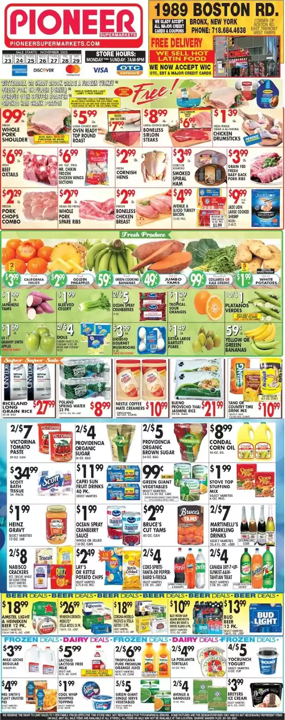 Pioneer Supermarkets catalogue in Elkton MD | Current special promotions | 2025-11-23T00:00:00.000Z - 2025-11-29T00:00:00.000Z