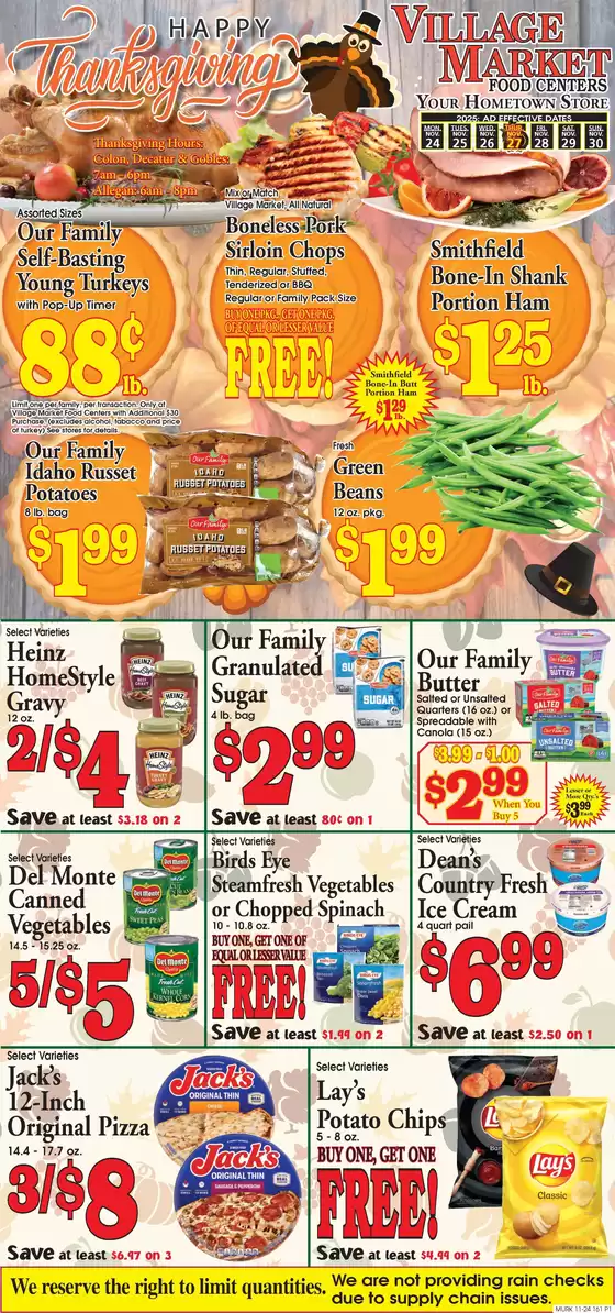 Village Market Food Centers catalogue in Wilkesboro NC | Offers for bargain hunters | 2025-11-24T00:00:00.000Z - 2025-11-30T00:00:00.000Z