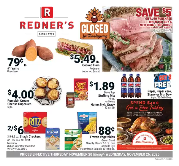 Redner's Warehouse catalogue in Milwaukee WI | On Sale November_20_S37 | 2025-11-20T00:00:00.000Z - 2025-11-26T00:00:00.000Z