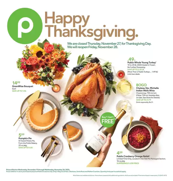 Publix catalogue in Davie FL | Top deals and discounts | 2025-11-19T00:00:00.000Z - 2025-11-26T00:00:00.000Z