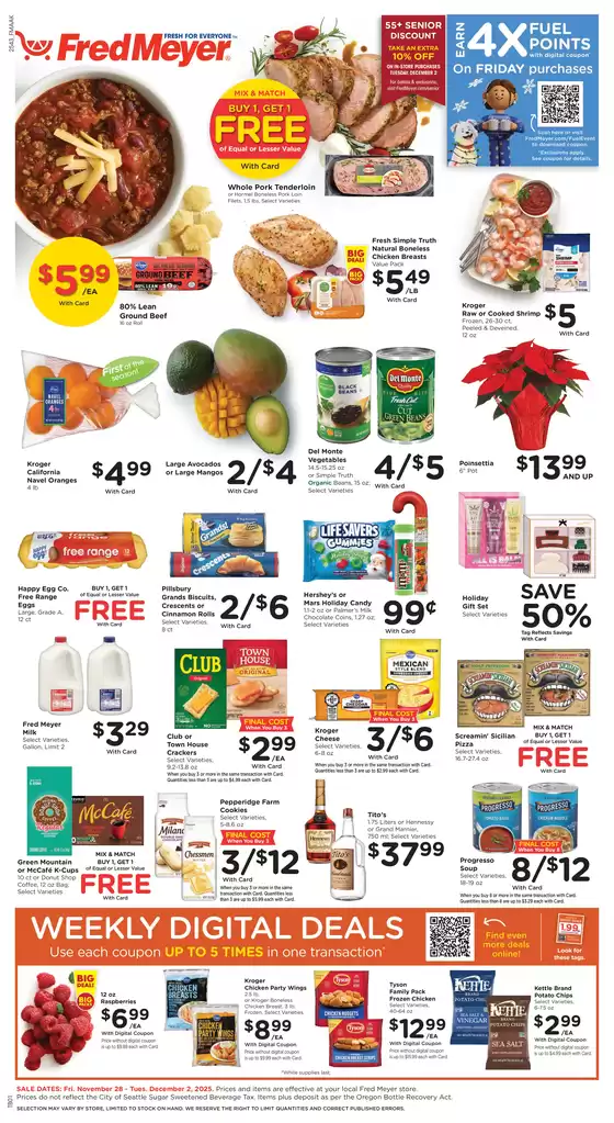 Fred Meyer catalogue in Ukiah CA | Our best bargains | 2025-11-28T00:00:00.000Z - 2025-12-02T00:00:00.000Z