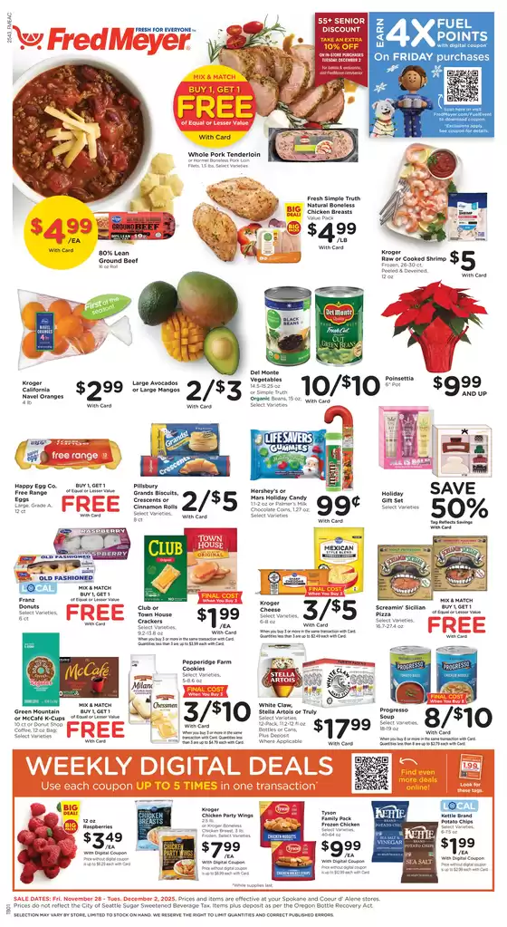Fred Meyer catalogue in Ukiah CA | Our best offers for you | 2025-11-28T00:00:00.000Z - 2025-12-02T00:00:00.000Z