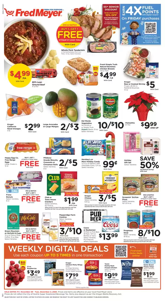 Fred Meyer catalogue in Ukiah CA | Save now with our deals | 2025-11-28T00:00:00.000Z - 2025-12-02T00:00:00.000Z