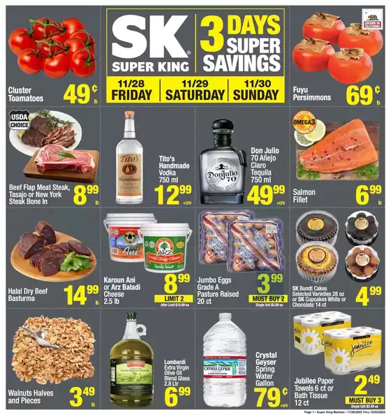 Super King Markets catalogue in Lake Jackson TX | Weekly add Super King Markets | 2025-11-26T00:00:00.000Z - 2025-12-02T00:00:00.000Z