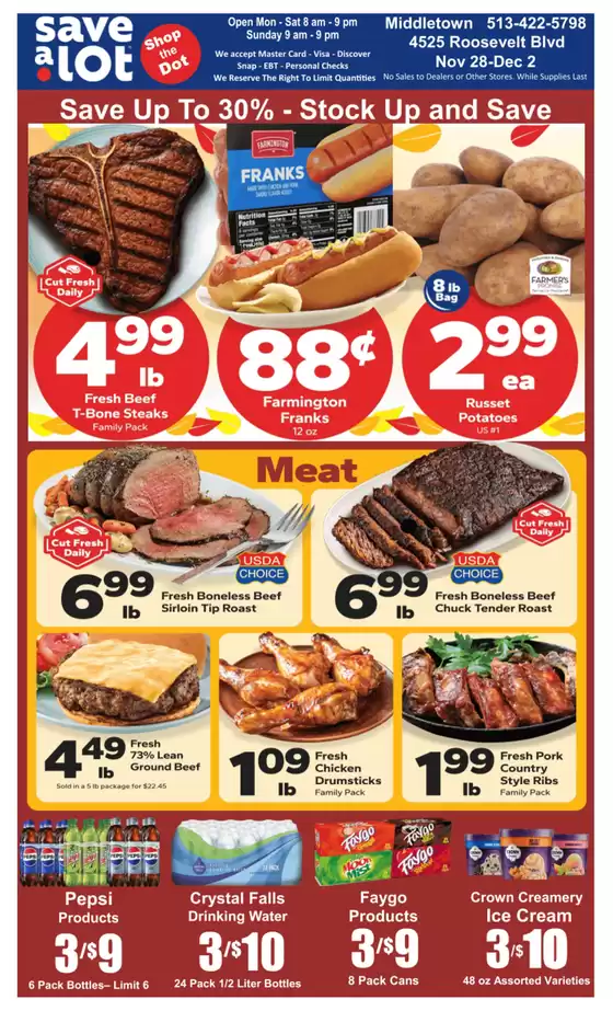 Save a Lot catalogue in Sioux Falls SD | Great offer for bargain hunters | 2025-11-27T00:00:00.000Z - 2025-12-02T00:00:00.000Z