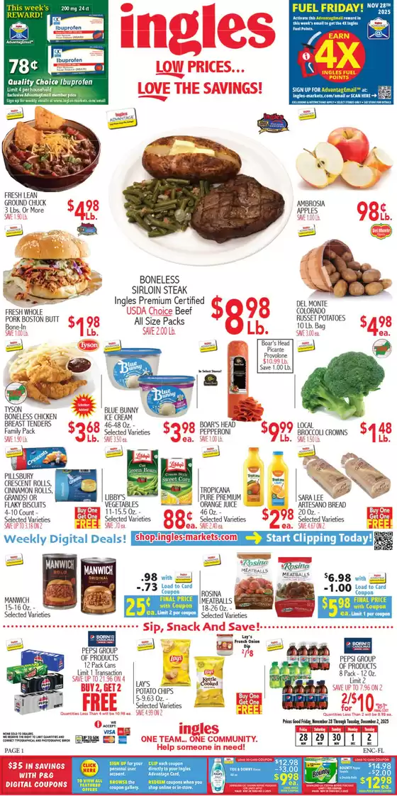 Ingles Markets catalogue in Annapolis MD | Current deals and offers | 2025-11-28T00:00:00.000Z - 2025-12-02T00:00:00.000Z