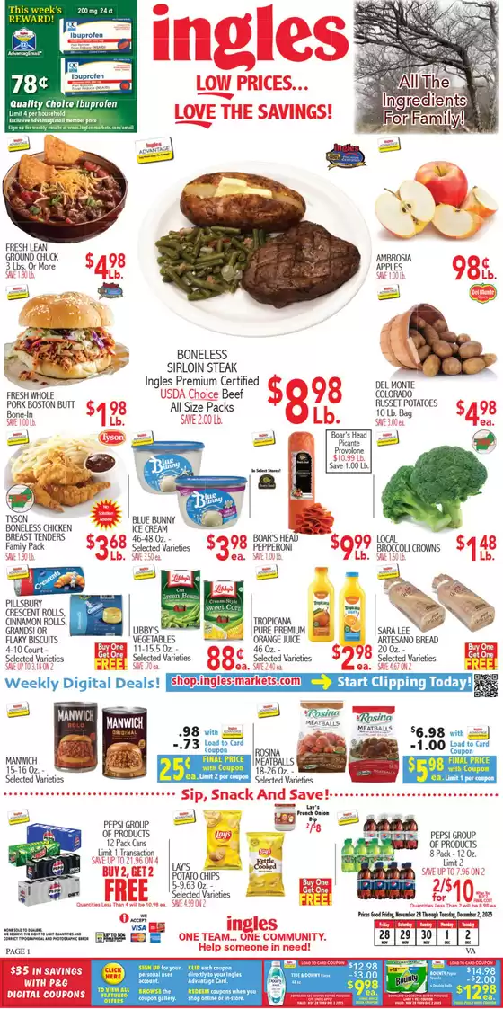 Ingles Markets catalogue in Annapolis MD | Exclusive deals and bargains | 2025-11-28T00:00:00.000Z - 2025-12-02T00:00:00.000Z