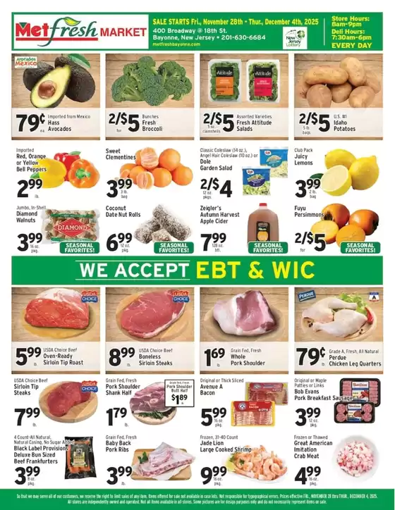 Met Foodmarkets catalogue | Met Foodmarkets weekly ad | 2025-11-28T00:00:00.000Z - 2025-12-04T00:00:00.000Z