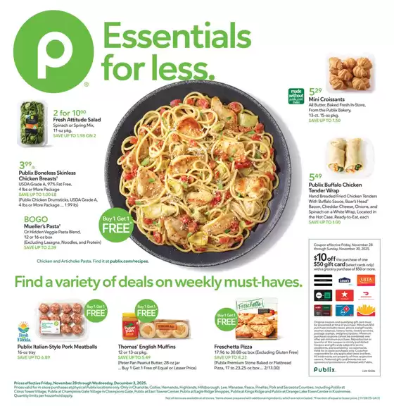 Publix catalogue in Hughesville MD | Our best offers for you | 2025-11-28T00:00:00.000Z - 2025-12-03T00:00:00.000Z