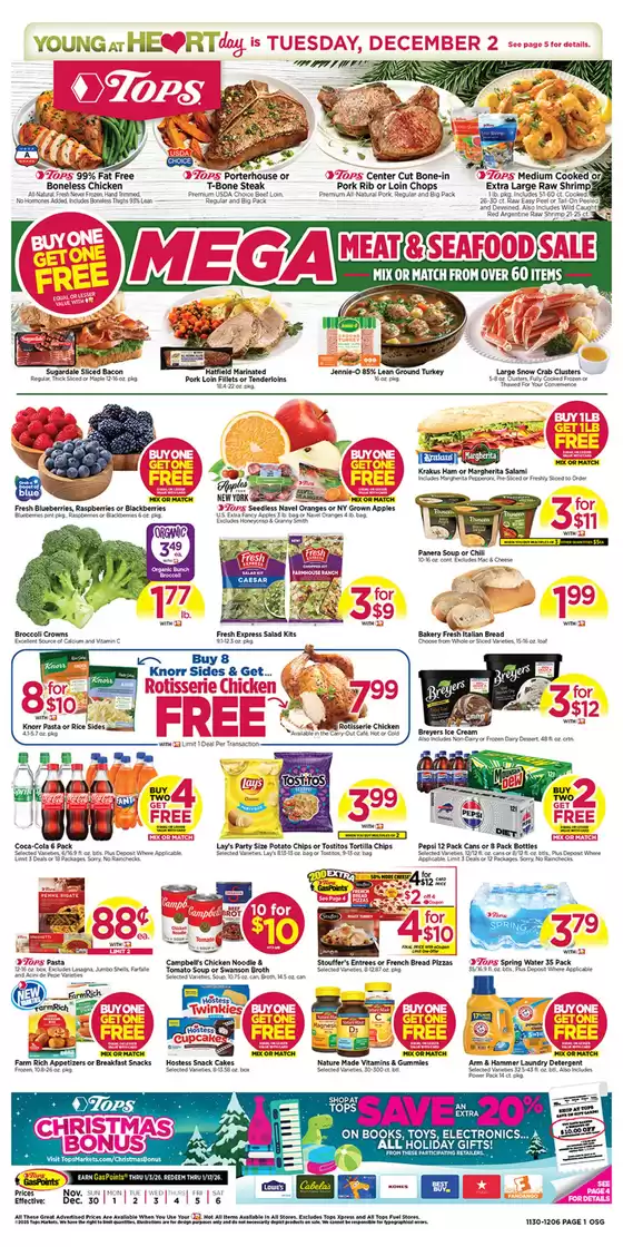 Tops catalogue in Youngstown OH | Tops weekly ad | 2025-11-30T00:00:00.000Z - 2025-12-06T00:00:00.000Z