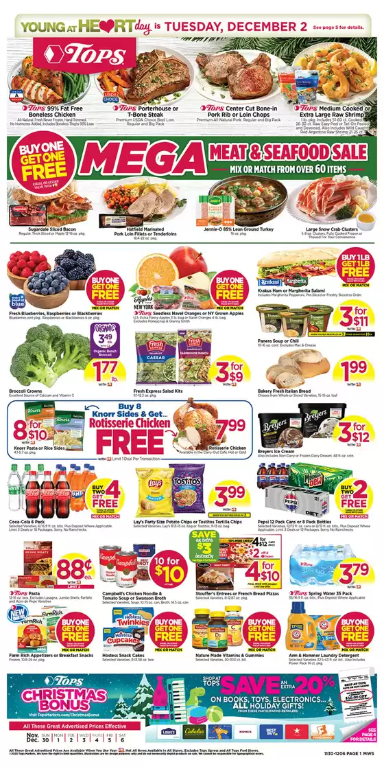 Tops catalogue in Youngstown OH | Top deals for all customers | 2025-11-30T00:00:00.000Z - 2025-12-06T00:00:00.000Z
