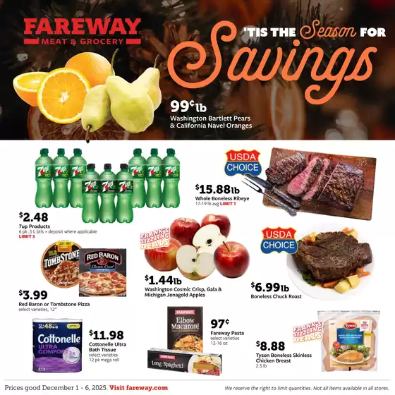 Fareway catalogue in Castleton IN | Our best offers for you | 2025-12-01T00:00:00.000Z - 2025-12-06T00:00:00.000Z
