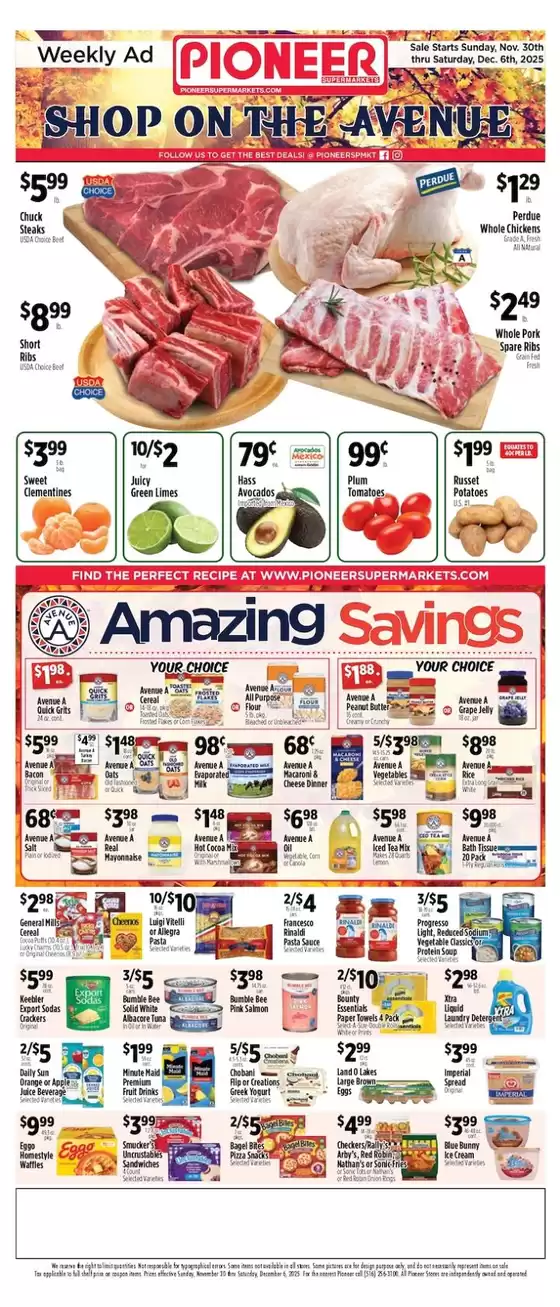 Pioneer Supermarkets catalogue | Current bargains and offers | 2025-11-30T00:00:00.000Z - 2025-12-06T00:00:00.000Z
