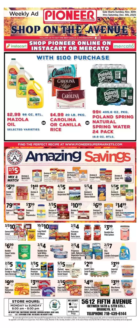 Pioneer Supermarkets catalogue | Top offers for smart savers | 2025-11-30T00:00:00.000Z - 2025-12-06T00:00:00.000Z