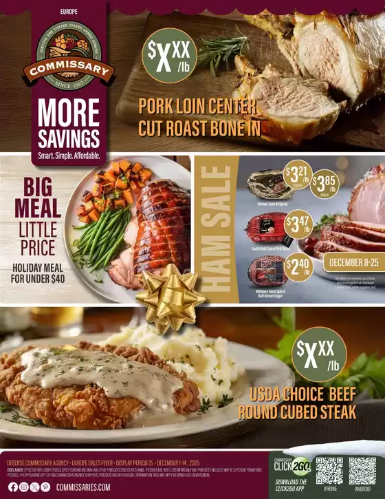 Commissary catalogue | Save now with our deals | 2025-12-01T00:00:00.000Z - 2025-12-14T00:00:00.000Z