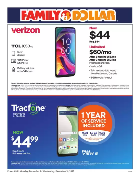 Family Dollar catalogue in Miami FL | AT&T/Tracfone | 2025-12-01T00:00:00.000Z - 2025-12-31T00:00:00.000Z