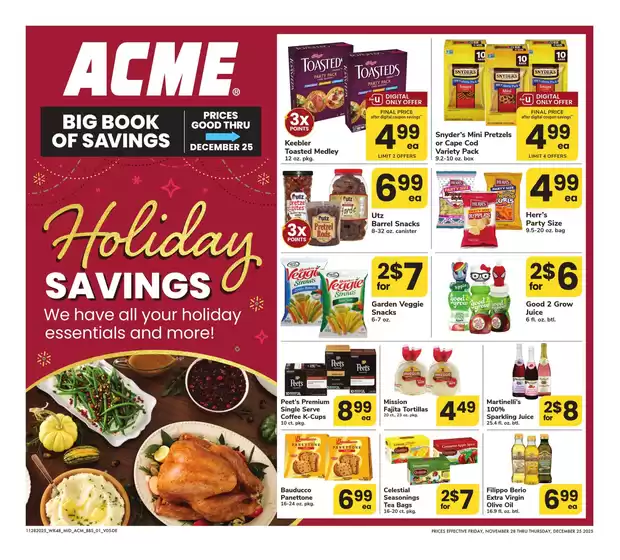 ACME catalogue in Carrollton VA | Acme Markets - BBS | 2025-11-28T00:00:00.000Z - 2025-12-25T00:00:00.000Z