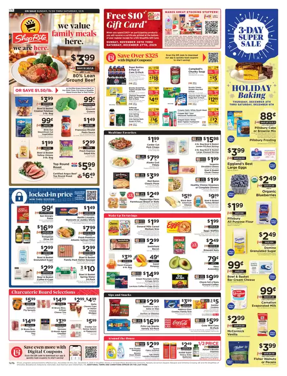 ShopRite catalogue in Glendora CA | Current deals and offers | 2025-11-26T00:00:00.000Z - 2025-12-06T00:00:00.000Z