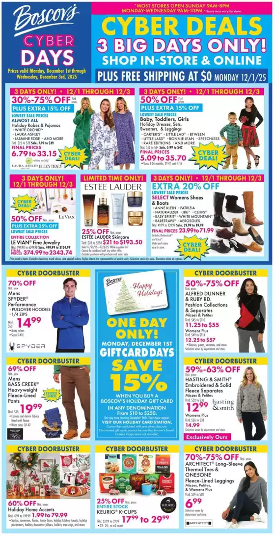 Boscov's catalogue in Compton CA | Weekly Ads Boscov's | 2025-12-01T00:00:00.000Z - 2025-12-03T00:00:00.000Z
