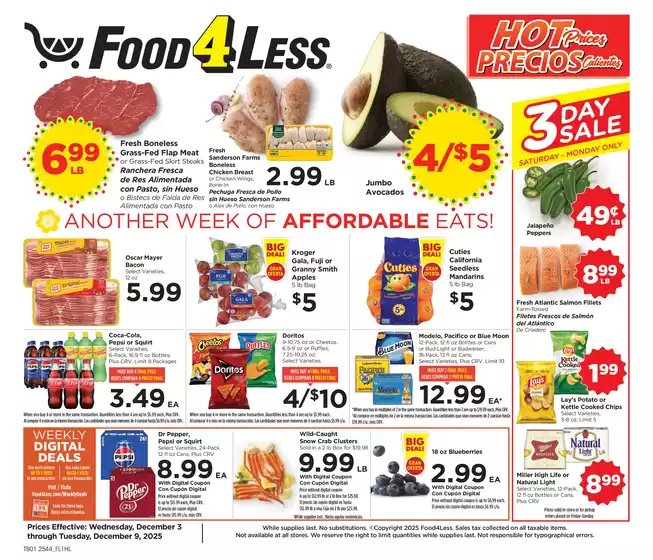 Food 4 Less catalogue in Glendora CA | Exclusive bargains | 2025-12-03T00:00:00.000Z - 2025-12-09T00:00:00.000Z