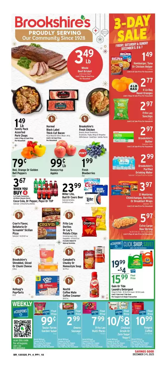 Brookshire's catalogue in Sacramento CA | Offers for bargain hunters | 2025-12-03T00:00:00.000Z - 2025-12-09T00:00:00.000Z