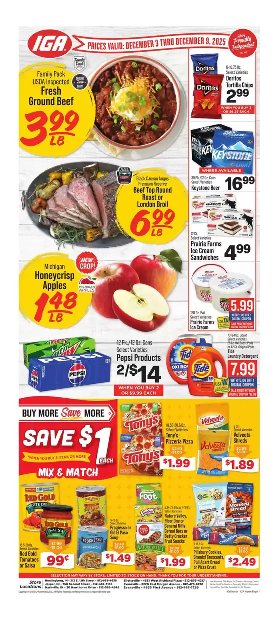 IGA catalogue in Walterboro SC | Top deals for all customers | 2025-12-03T00:00:00.000Z - 2025-12-09T00:00:00.000Z
