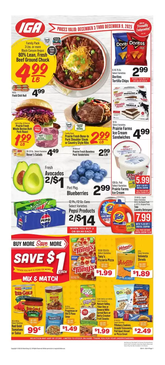 IGA catalogue in Walterboro SC | Current deals and offers | 2025-12-03T00:00:00.000Z - 2025-12-09T00:00:00.000Z