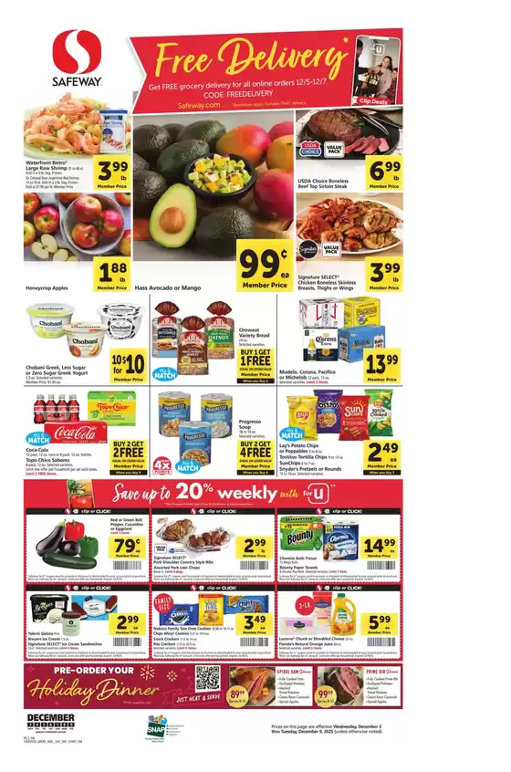 Safeway catalogue in Round O SC | Attractive special offers for everyone | 2025-12-03T00:00:00.000Z - 2025-12-09T00:00:00.000Z