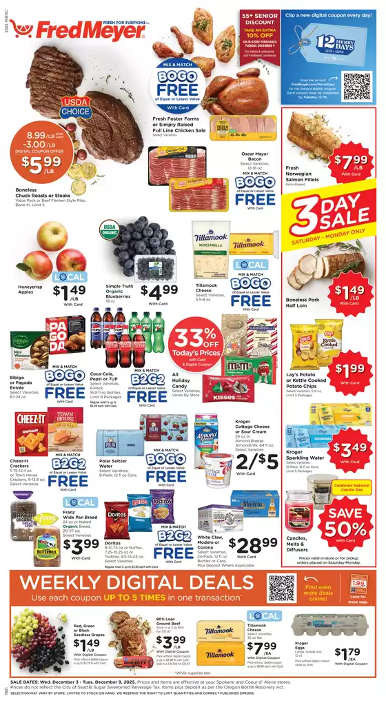 Fred Meyer catalogue in Compton CA | Top offers for smart savers | 2025-12-03T00:00:00.000Z - 2025-12-09T00:00:00.000Z