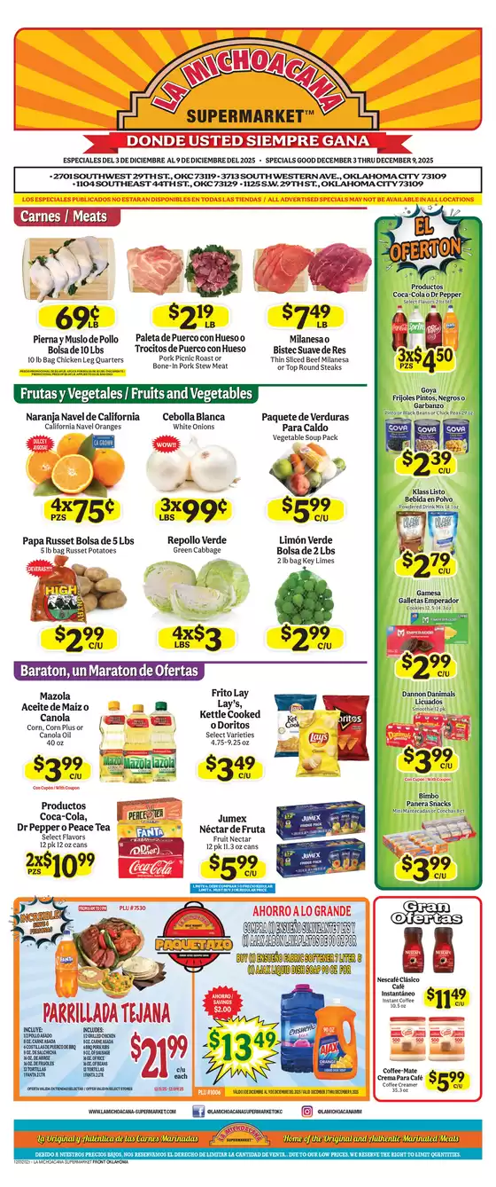 La Michoacana catalogue in Clute TX | Offers for bargain hunters | 2025-12-03T00:00:00.000Z - 2025-12-09T00:00:00.000Z