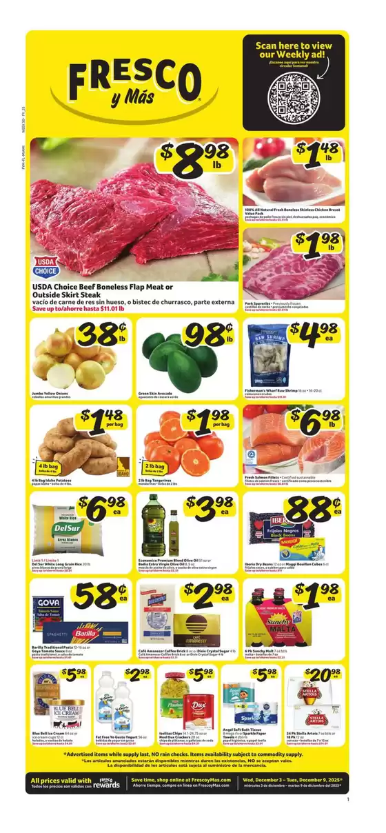 Fresco y Más catalogue | Weekly Circular | 2025-12-03T00:00:00.000Z - 2025-12-09T00:00:00.000Z