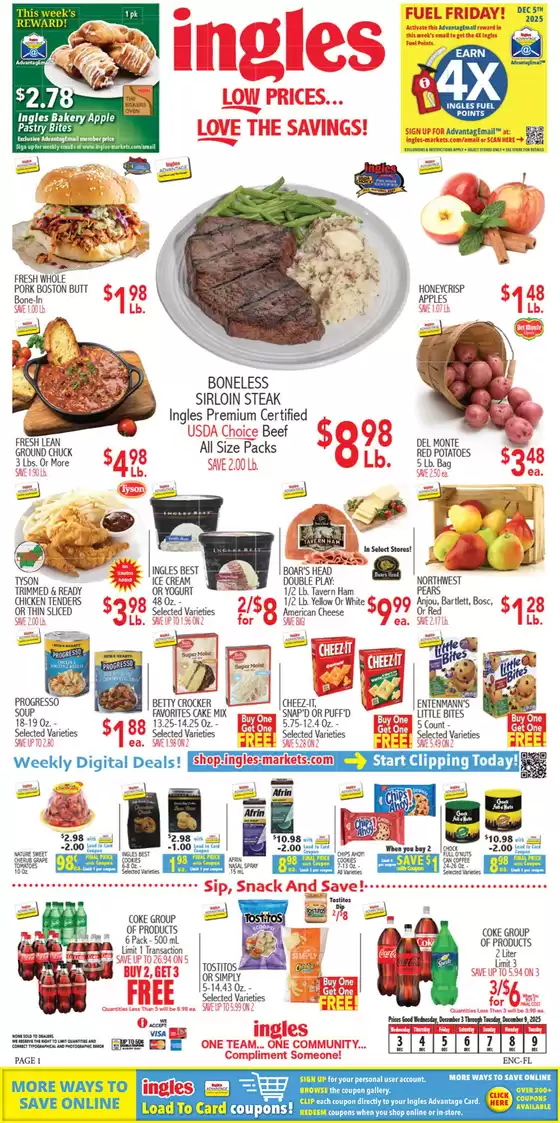 Ingles Markets catalogue in Sheboygan WI | Current special promotions | 2025-12-03T00:00:00.000Z - 2025-12-09T00:00:00.000Z