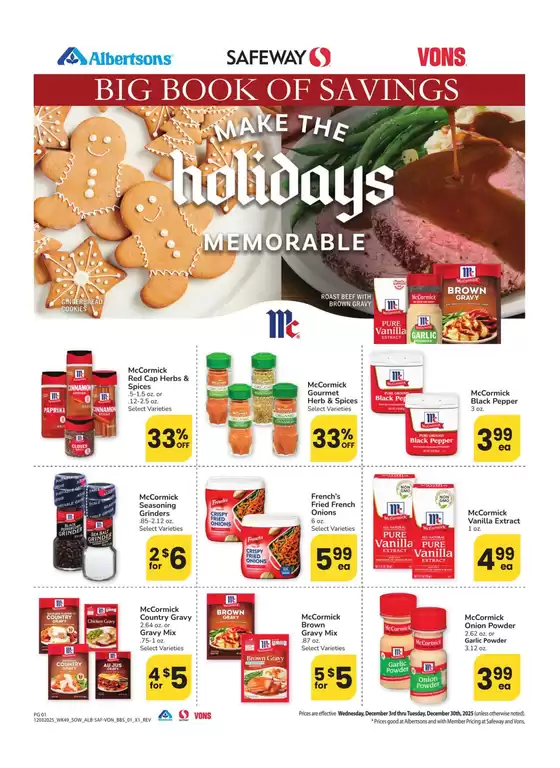Vons catalogue in Sheboygan WI | Vons - Southwest - BBS | 2025-12-03T00:00:00.000Z - 2025-12-30T00:00:00.000Z