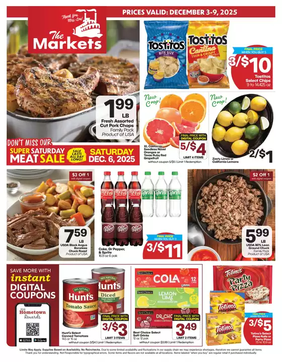 The Markets catalogue | The Markets weekly ad | 2025-12-03T00:00:00.000Z - 2025-12-09T00:00:00.000Z
