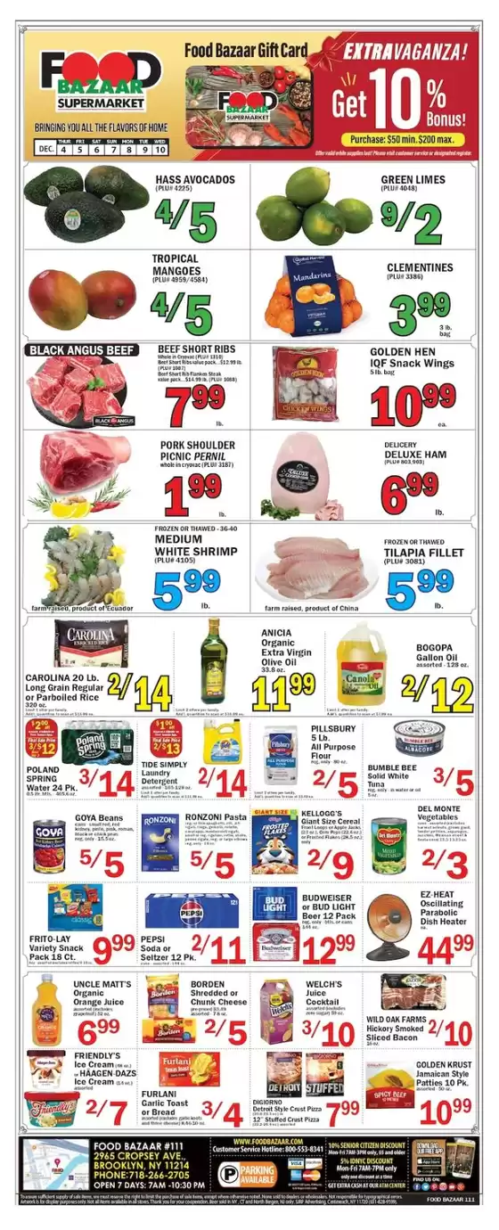 Food Bazaar catalogue in Chantilly VA | Current deals and offers | 2025-12-04T00:00:00.000Z - 2025-12-10T00:00:00.000Z