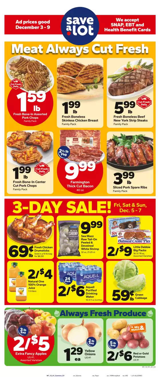 Save a Lot catalogue | Current special promotions | 2025-12-03T00:00:00.000Z - 2025-12-09T00:00:00.000Z