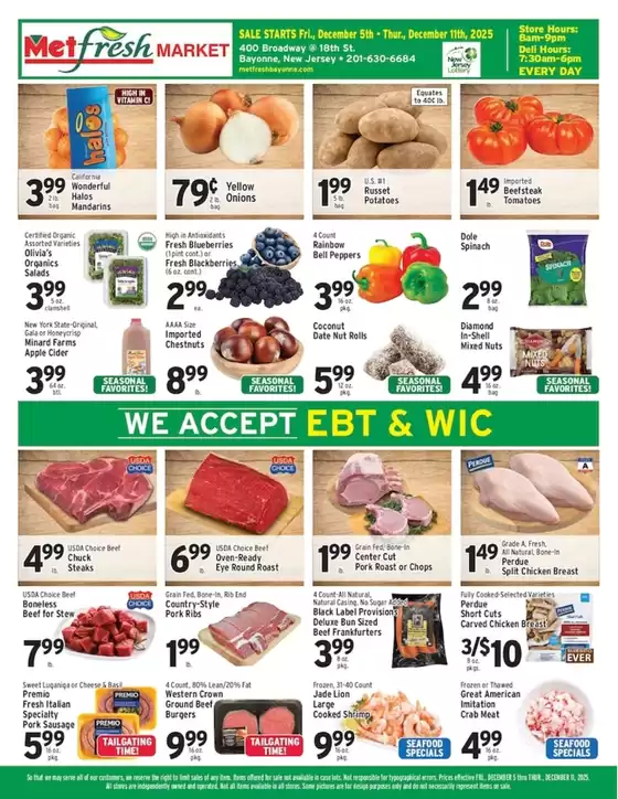 Met Foodmarkets catalogue in Los Angeles CA | Met Foodmarkets weekly ad | 2025-12-05T00:00:00.000Z - 2025-12-11T00:00:00.000Z