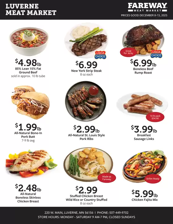 Fareway catalogue in Sacramento CA | Current bargains and offers | 2025-12-08T00:00:00.000Z - 2025-12-13T00:00:00.000Z