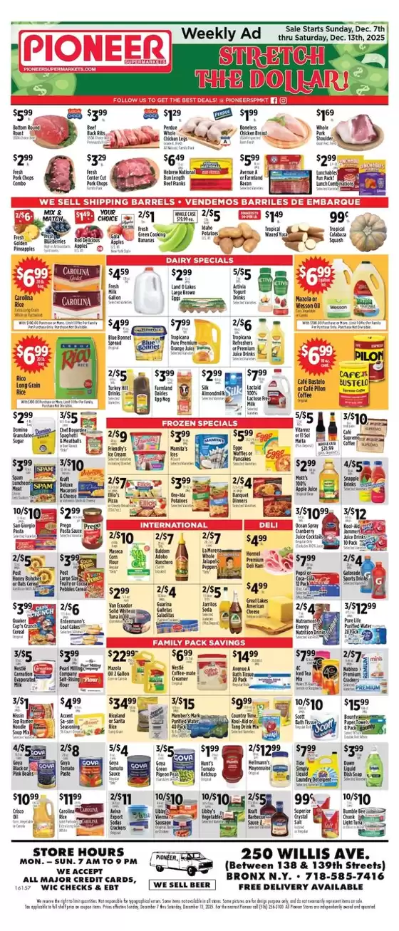 Pioneer Supermarkets catalogue | Top deals and discounts | 2025-12-07T00:00:00.000Z - 2025-12-13T00:00:00.000Z