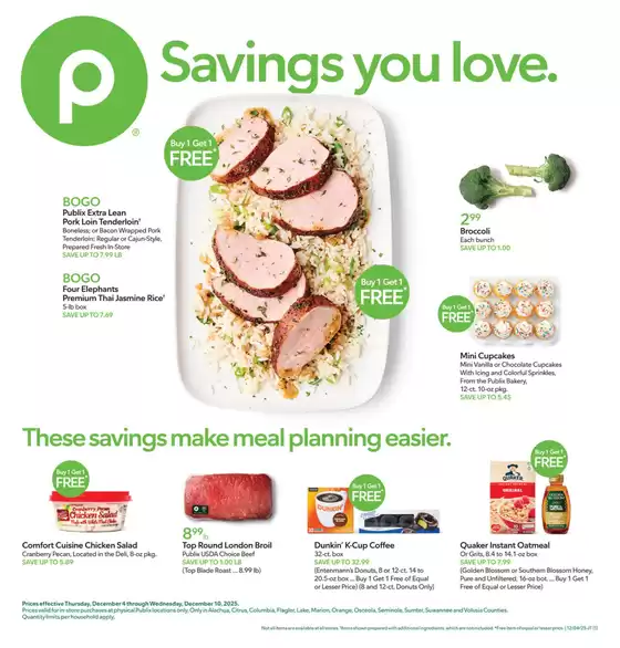 Publix catalogue in Charlotte NC | Offers for bargain hunters | 2025-12-04T00:00:00.000Z - 2025-12-10T00:00:00.000Z