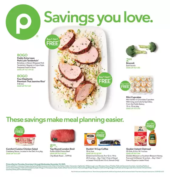 Publix catalogue in Charlotte NC | Current bargains and offers | 2025-12-04T00:00:00.000Z - 2025-12-10T00:00:00.000Z
