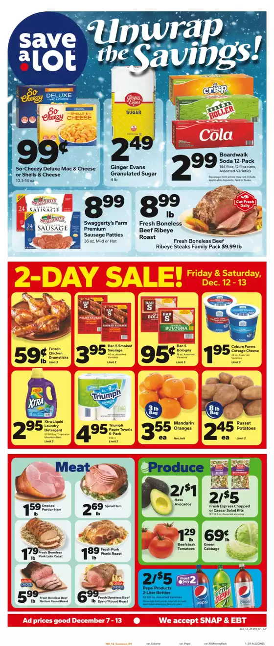 Save a Lot catalogue in Tucson AZ | Our best bargains | 2025-12-07T00:00:00.000Z - 2025-12-13T00:00:00.000Z