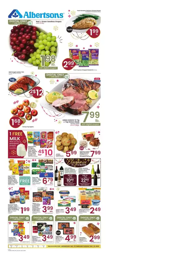 Albertsons catalogue in Heath OH | Top deals for all customers | 2025-12-10T00:00:00.000Z - 2025-12-16T00:00:00.000Z