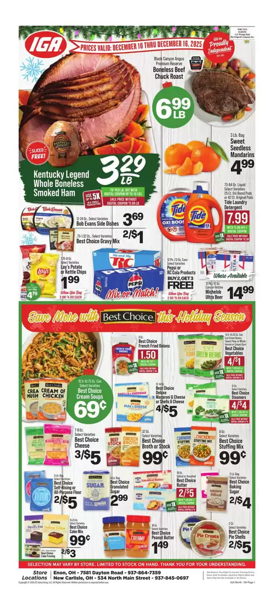 IGA catalogue in Heath OH | Wide range of offers | 2025-12-10T00:00:00.000Z - 2025-12-16T00:00:00.000Z