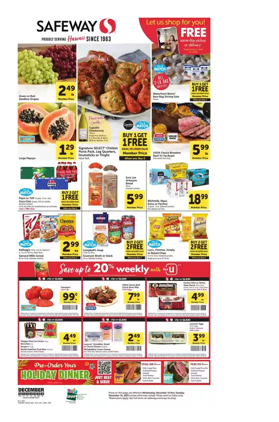Safeway catalogue in Heath OH | Exclusive bargains | 2025-12-10T00:00:00.000Z - 2025-12-16T00:00:00.000Z