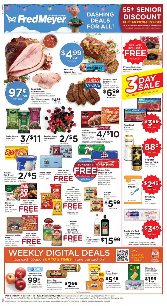 Fred Meyer catalogue in Carmel IN | Current deals and offers | 2025-12-10T00:00:00.000Z - 2025-12-16T00:00:00.000Z