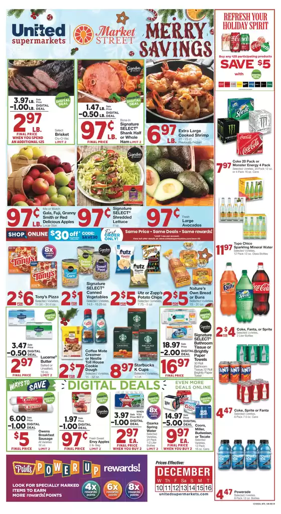 United Supermarkets catalogue | On Sale December 10 | 2025-12-09T00:00:00.000Z - 2025-12-16T00:00:00.000Z