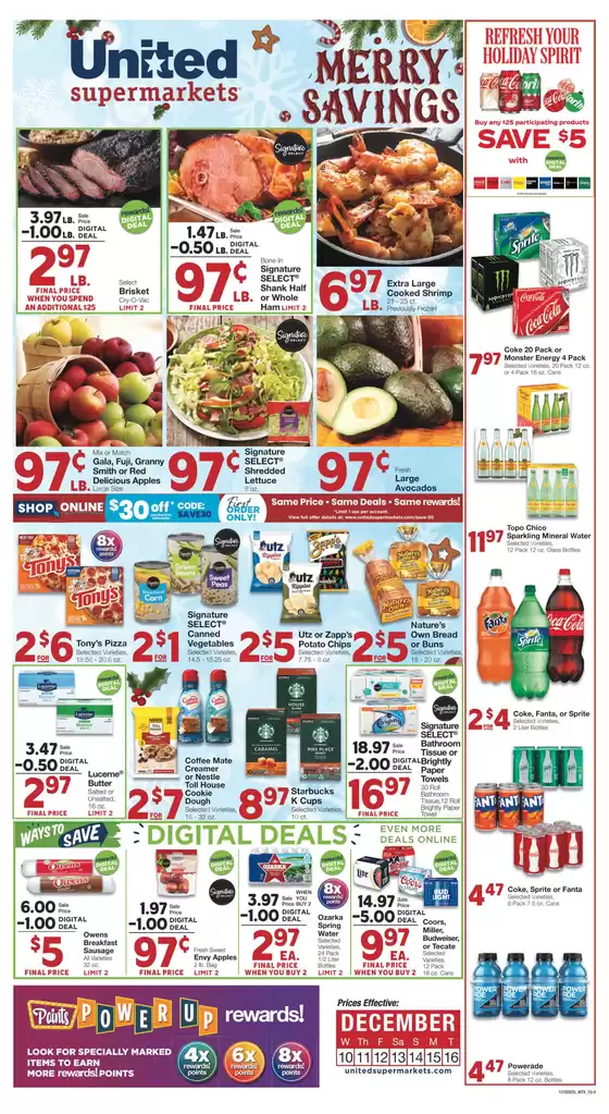 United Supermarkets catalogue | Special offers for you | 2025-12-09T00:00:00.000Z - 2025-12-16T00:00:00.000Z