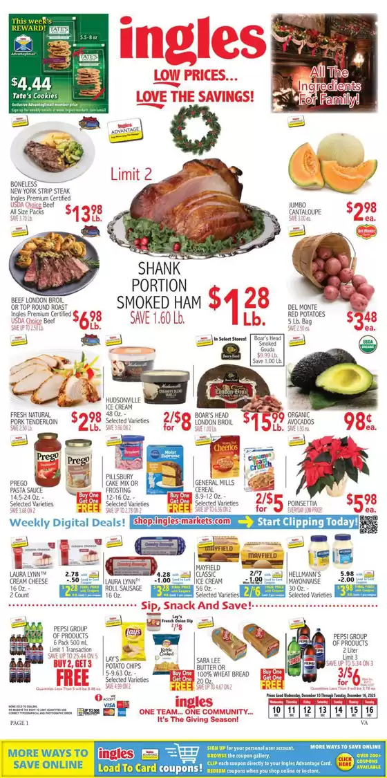Ingles Markets catalogue in Torrance CA | Discounts and promotions | 2025-12-10T00:00:00.000Z - 2025-12-16T00:00:00.000Z